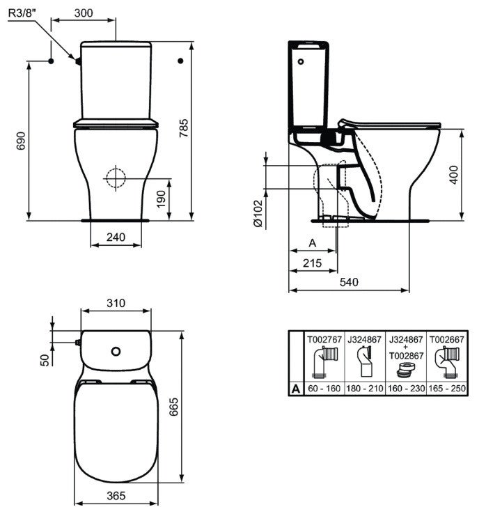 Pack Wc Taille Lunette Wc Pack WC à Poser Meridian Cuvette Confort