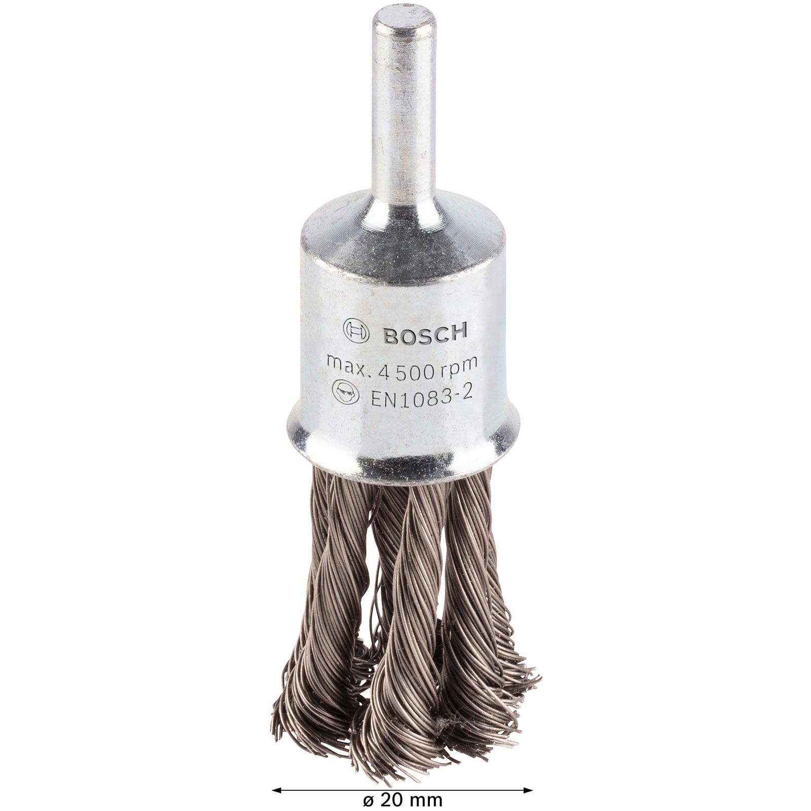 Bosch PRO Stal nierdzewna ciężka szczotka pędzelkowa 19 x 0,35 mm trzonek prosty - 2608622129 - 5