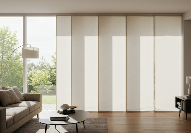 CALHA DE PAINEL JAPONÊS 5V-60cm LARGURA 280cm MANUAL BRANCO