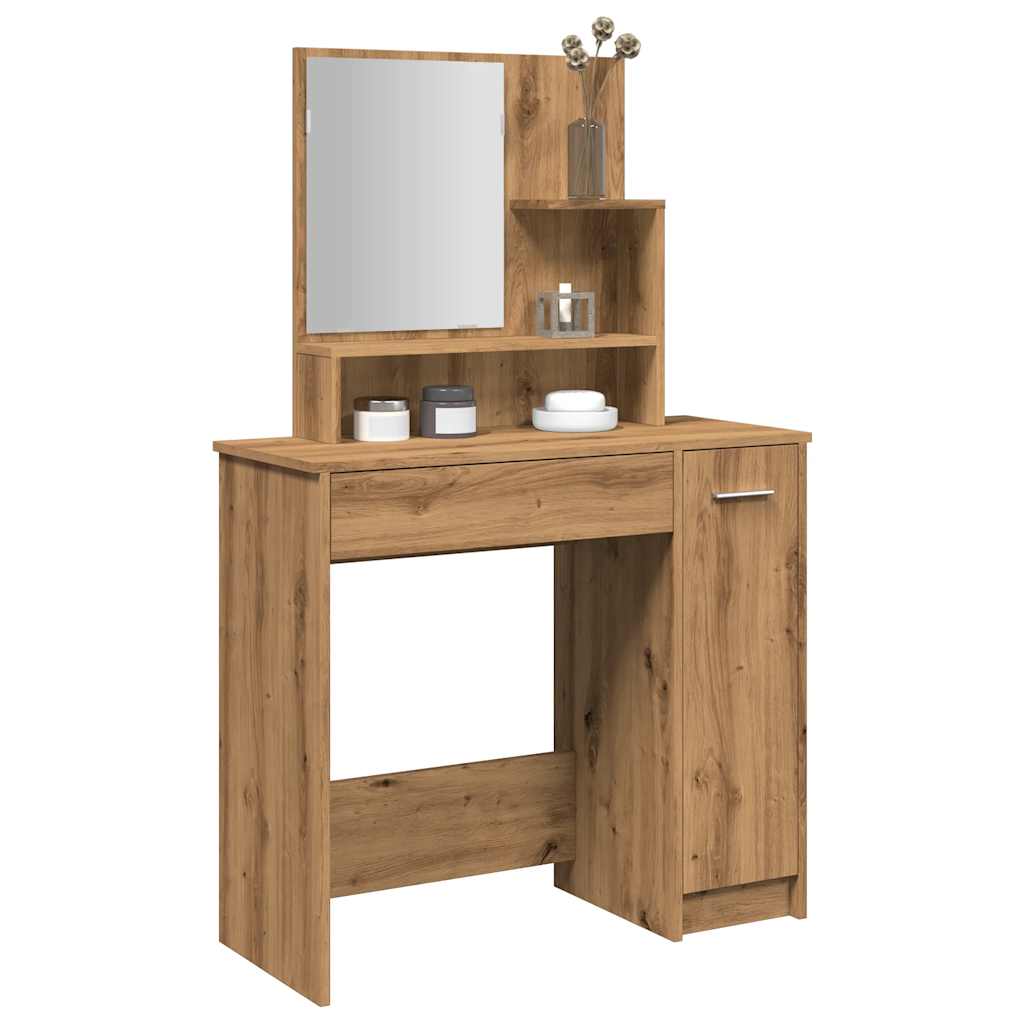 Coiffeuse Avec Miroir – Noir, Dimensions 86,5x35x136 Cm (Neuf, Meuble Design)