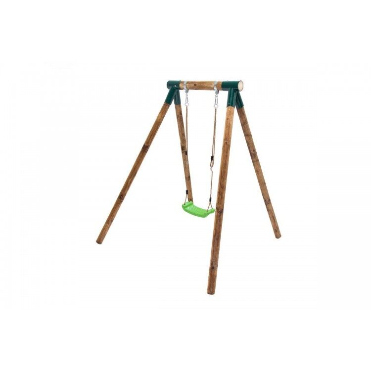 Altalena singola in legno rotondo Masgames KILA L + seggiolino per bambini - 2