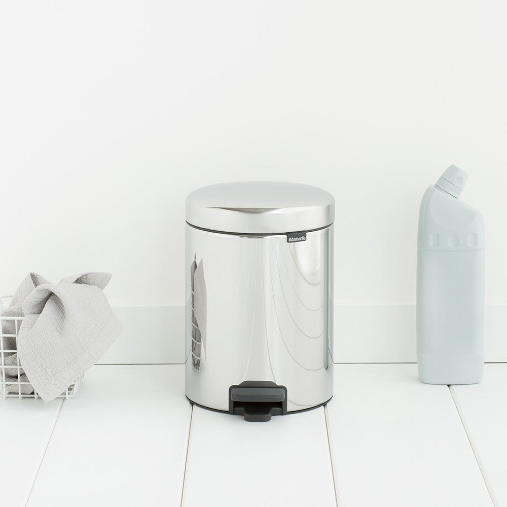 Poubelle de salle de bain Newicon grise 5L - 4