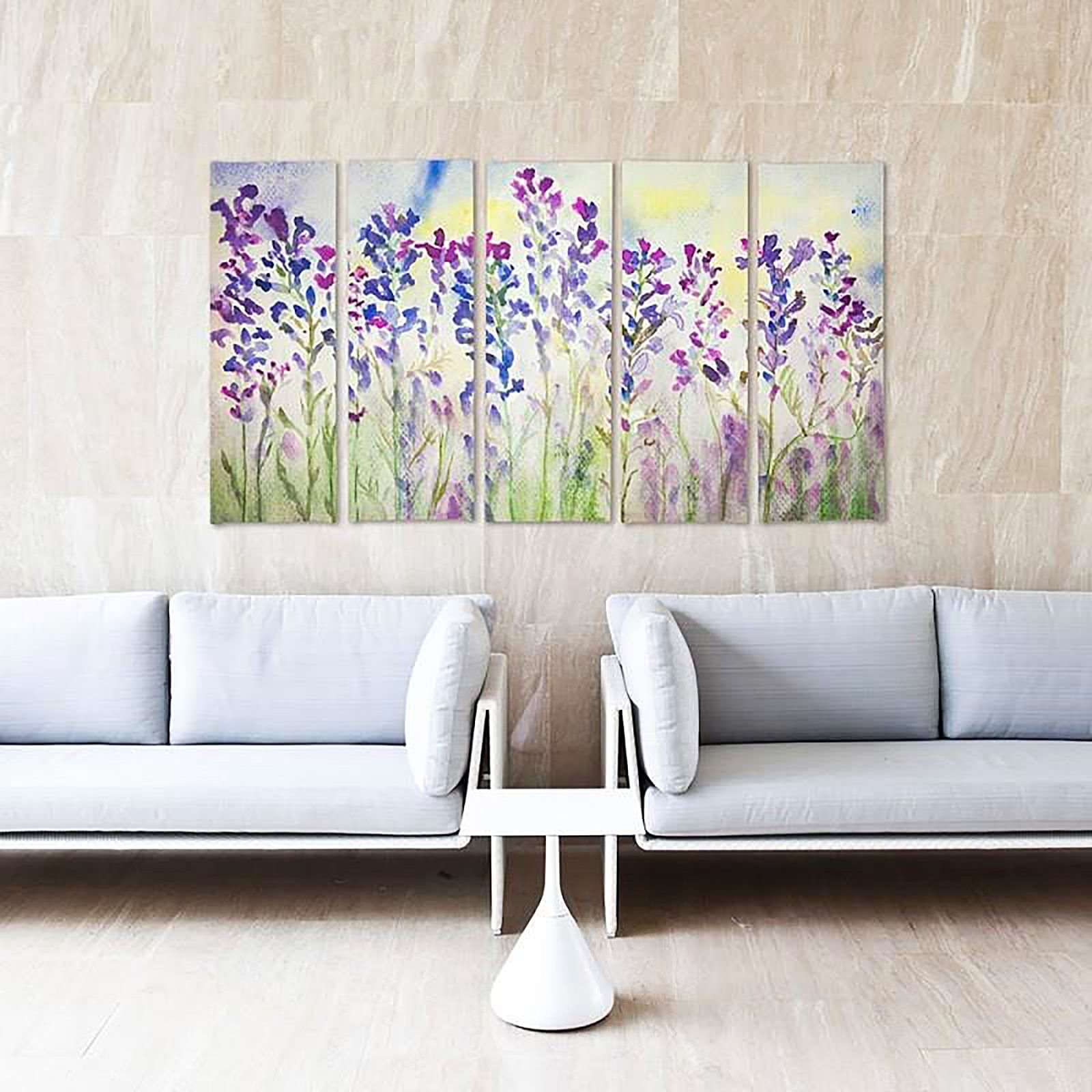 Tableau cloches pourpres - 300 x 140 cm - 3