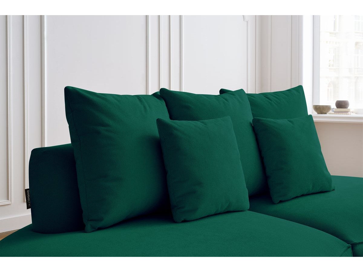 BOBOCHIC Canapé droit fixe 3 places SAINT-GERMAIN tissu texturé Vert - 9