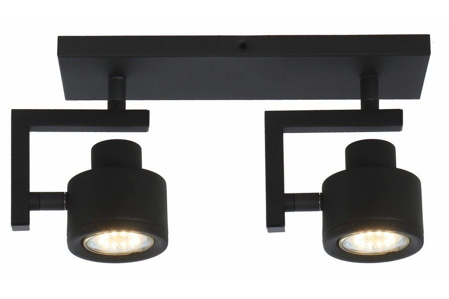 Reflektor sufitowy spot natynkowy Alenis 2 czarny 2xGU10x50W wym: 15 x 26 x 8 cm metal Reality