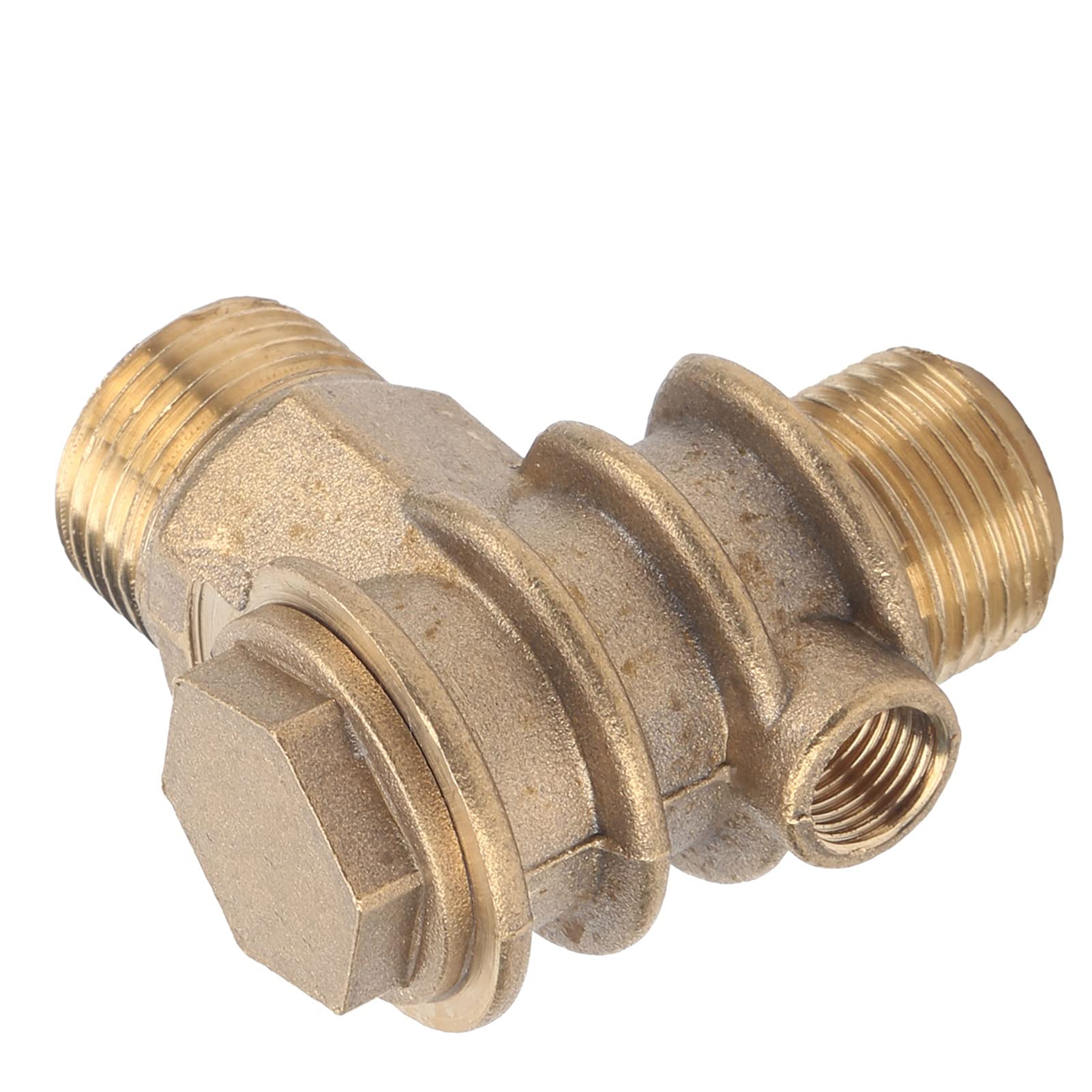 Clapet anti-retour fileté pour compresseur d'air en laiton à 1 voie, pièce accessoire 1/2 x 3/4-16 x 10 - 3