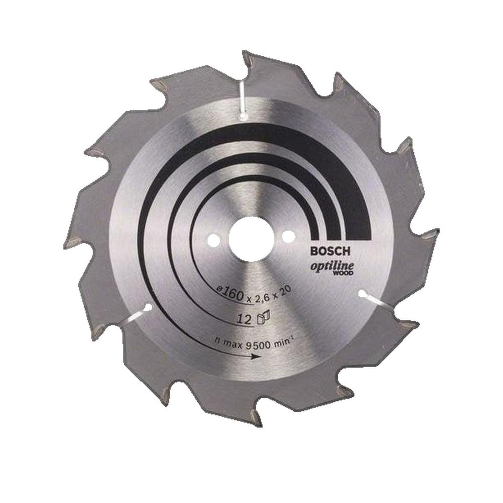 Tarcza piły tarczowej Bosch Optiline Wood 160 mm 12 zębów ze stali SK5 - 2