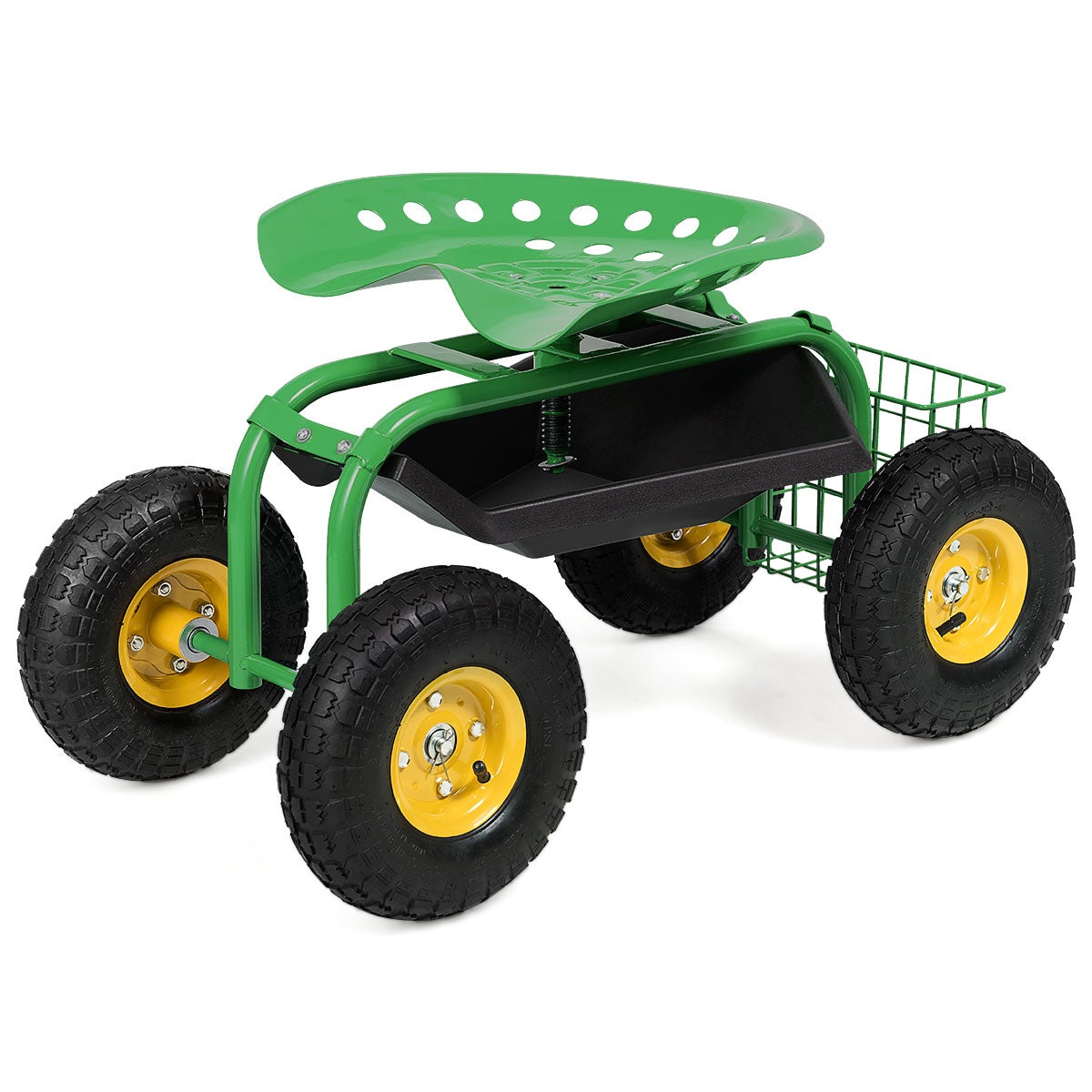 Chariot de jardinage, pivotant à 360°, réglable en hauteur, équipé d'un porte-bagages et de roues, capacité de charge maximale 150 kg, roulant. | Leroy Merlin