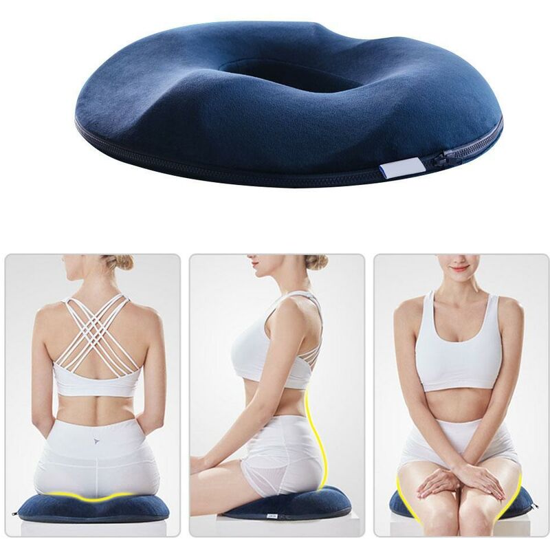 Coussin orthopédique pour le coccyx, oreiller pour le coccyx, oreiller pour la prostate, mousse à mémoire de forme - 5
