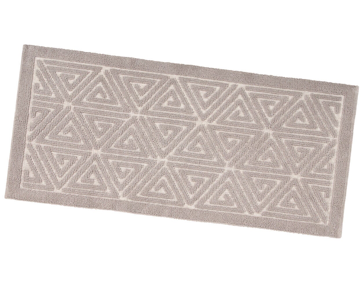 Jednokolorowa Mata łazienkowa 60x150 Cm Miękka Rysunek Grecki Bawełniana Dywanik Nocny Jasnobrązowy