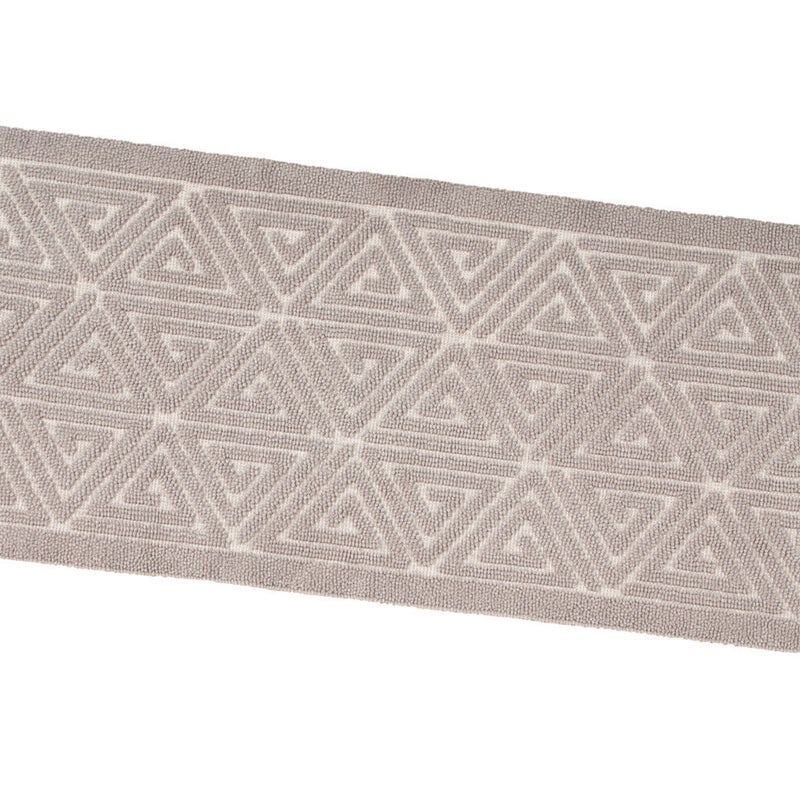 Jednokolorowa Mata łazienkowa 60x150 Cm Miękka Rysunek Grecki Bawełniana Dywanik Nocny Jasnobrązowy