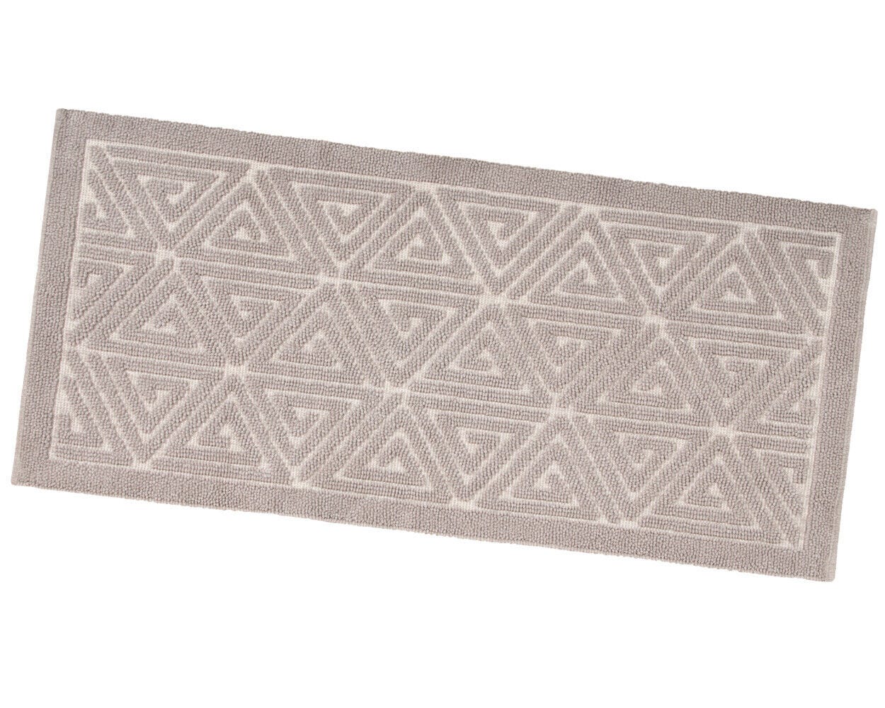 Set 2 Tappeti Bagno Morbidi Antiscivolo - 80x50cm + 40x50cm Grigio, Microfibra Assorbente Per Doccia E WC - Foto 4