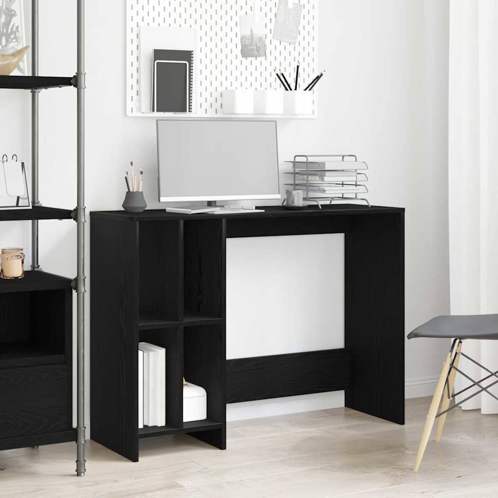 Vidaxl Escritorio Roble 102,5 X 35 X 75 Cm Madera De Ingeniería Negro , Leroy Merlin