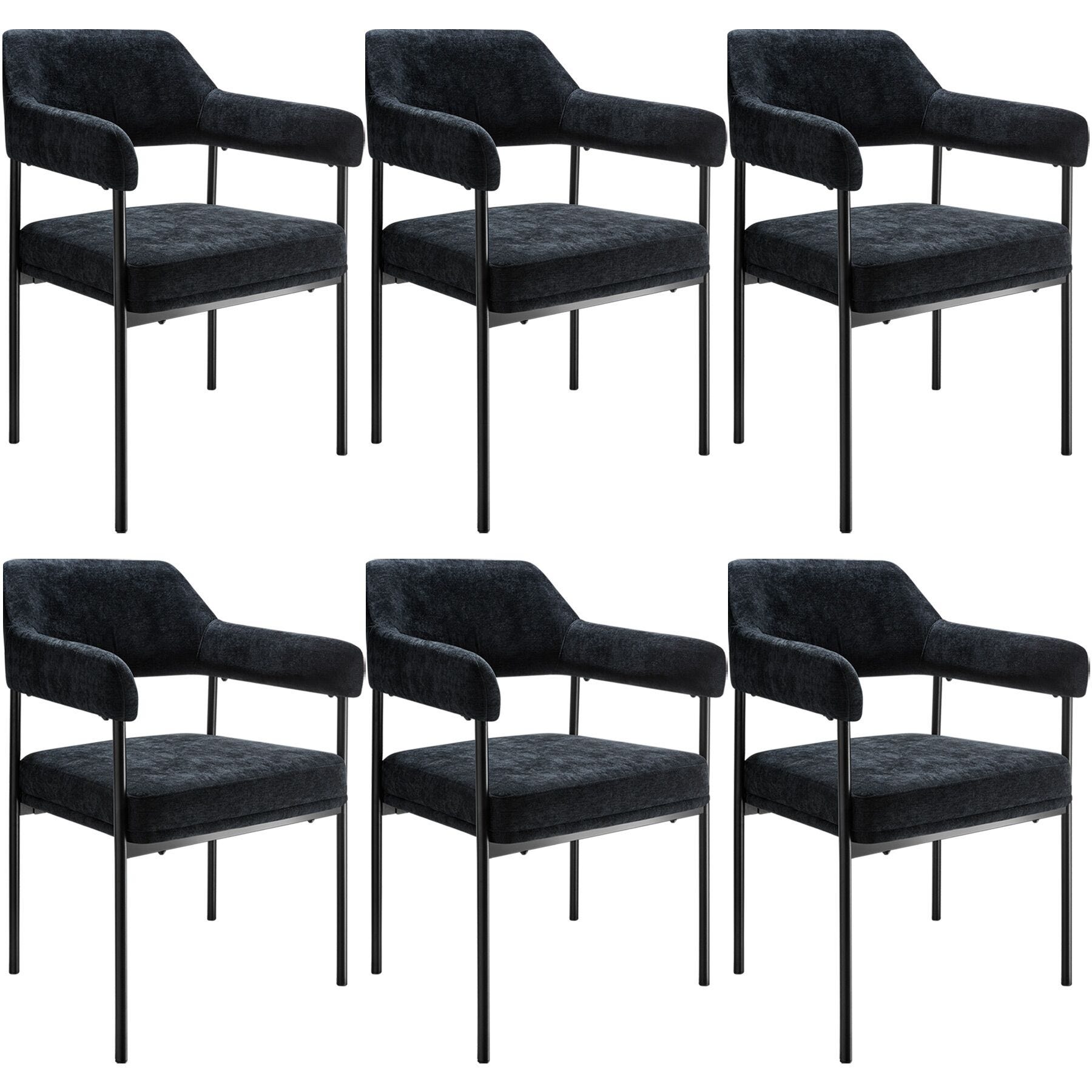 Poltrona imbottita in poliuretano con schienale continuo e piedi