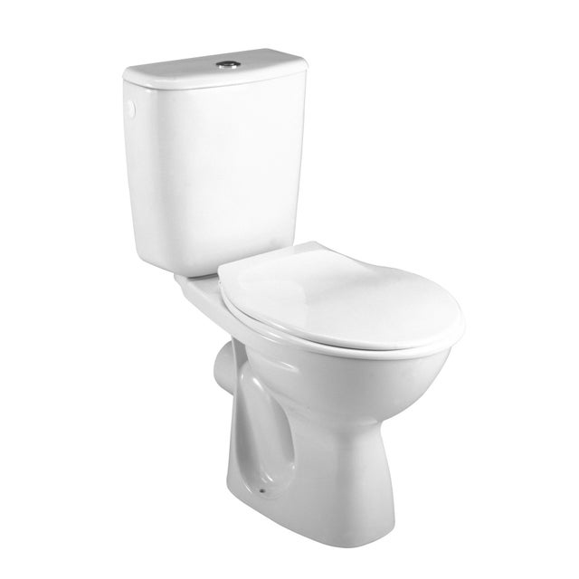 Pack WC à poser 3/6L ROCA SOPHIA sortie horizontale - Blanc