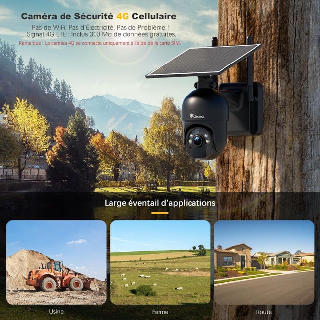 Caméras de sécurité 2.5K 4MP WiFi extérieur sans fil solaire Caméras de sécurité 2.5K 4MP WiFi extérieur sans fil solaire