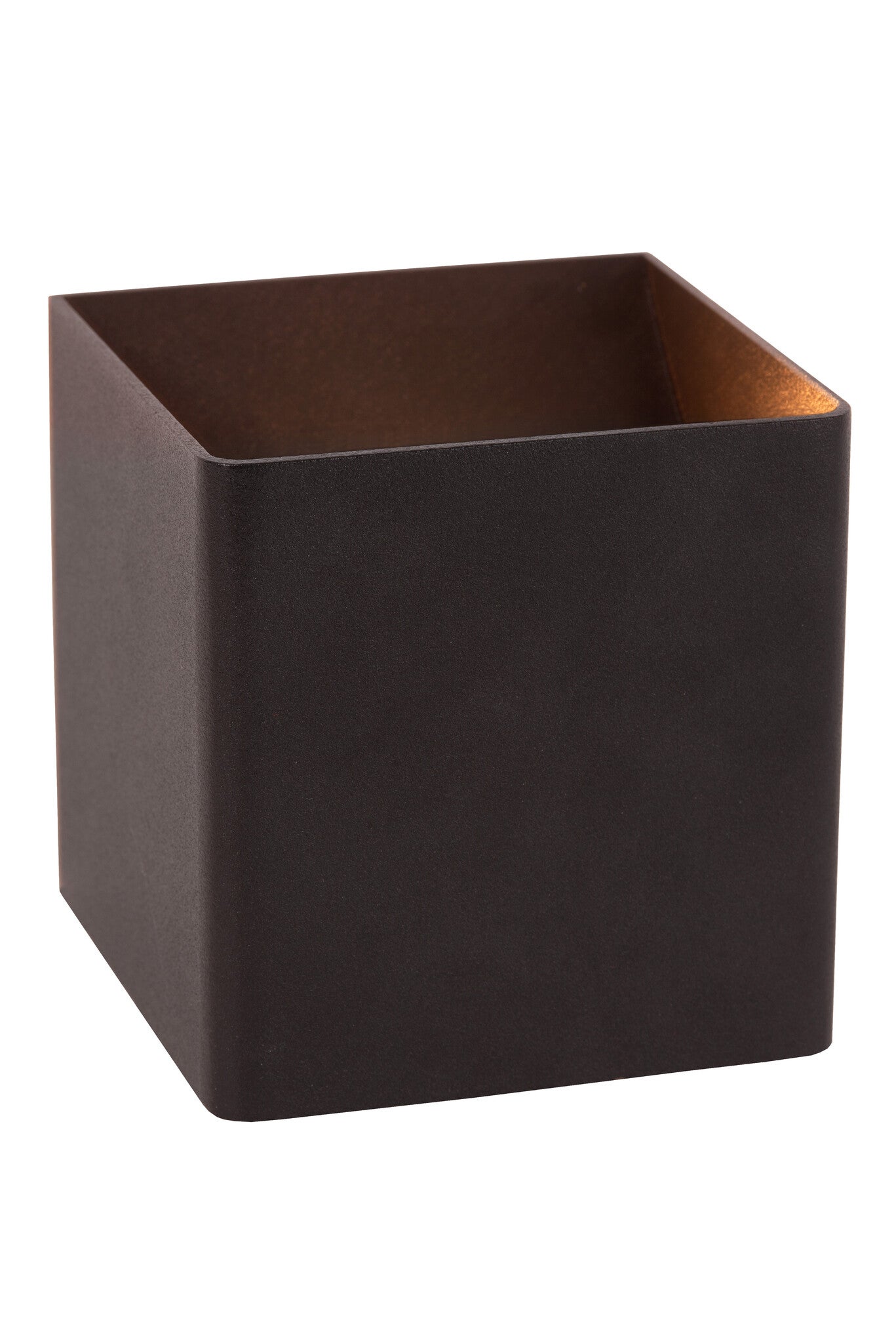 Kinkiet zewnętrzny z czujnikiem VERTIGO LED 6W Ciepła biel 258lm czarny wym:10x10x10cm IP54 Lucide