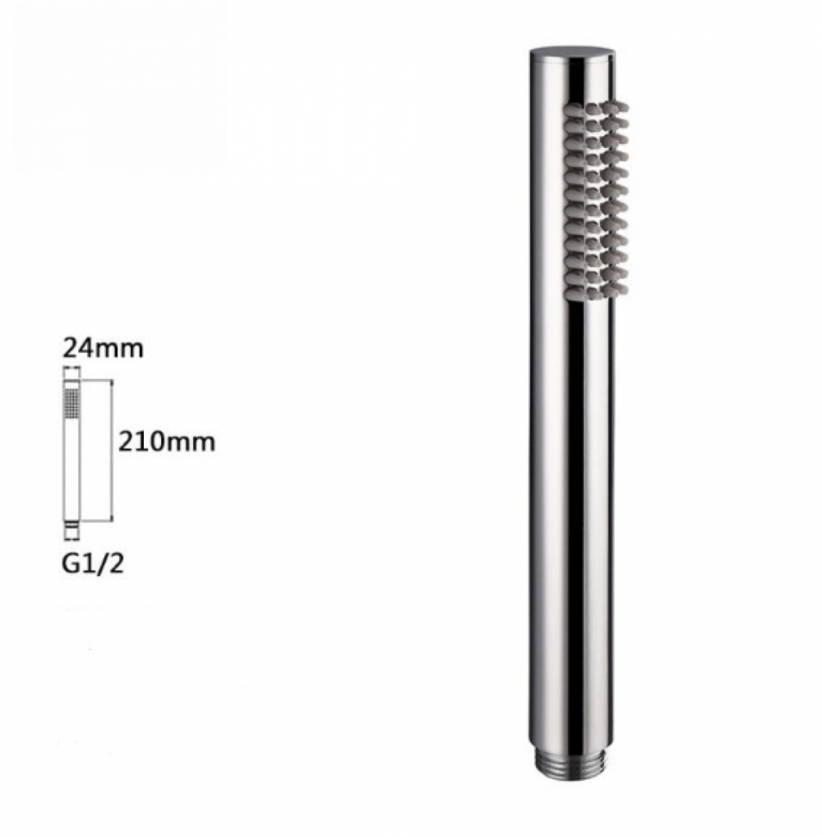Pommeau de douche Douchette à main en laiton Pommeau Douche Anti Calcaire haute pression style L argenté, finition chromée - 6