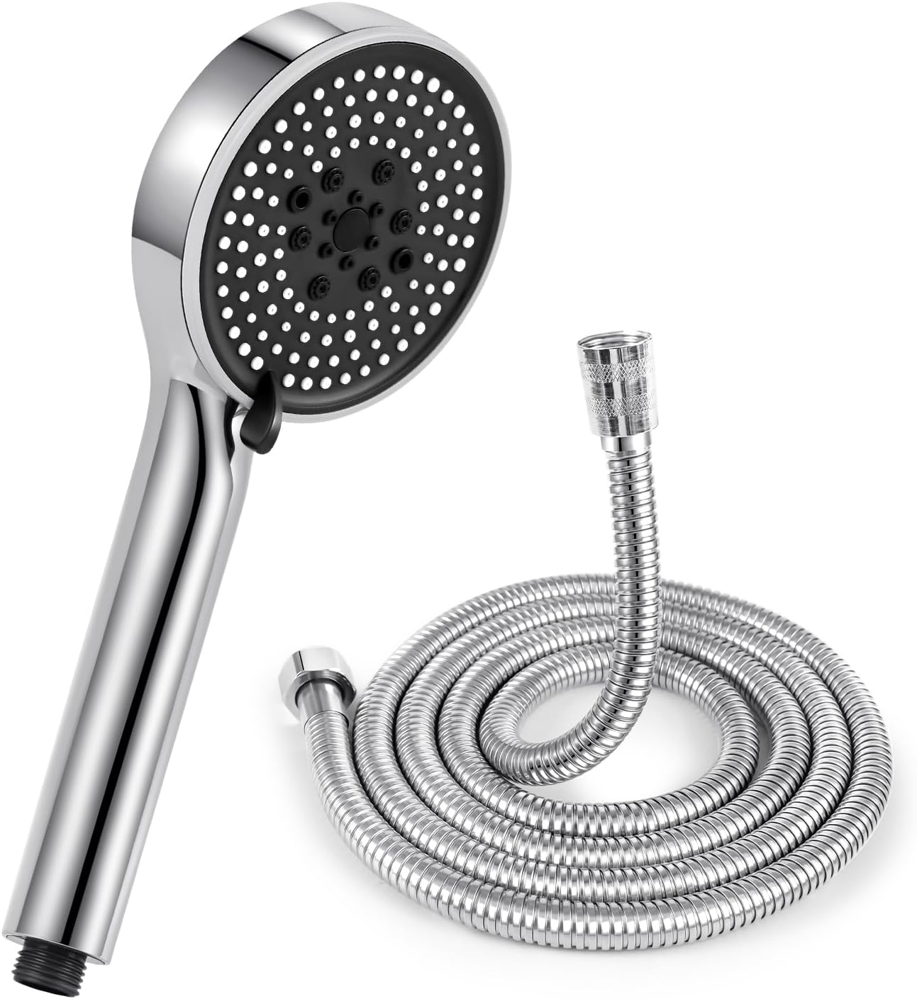 Set Soffione Doccia Con 5 Modalità E Tubo 2m - Alta Pressione Per Acqua Dura, Facile Da Pulire - Foto 10