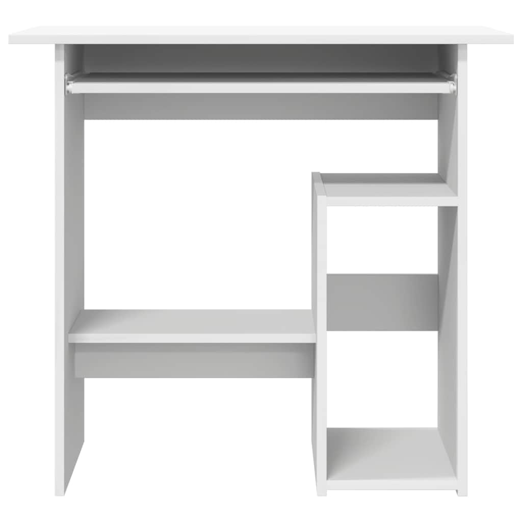 Bureau en contreplaqué blanc 80x45x74 cm - COMFORTXL - 4