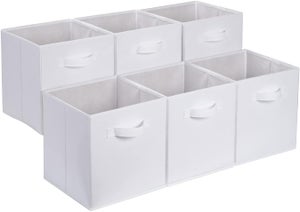 Bacs Stockage Alimentaire Plateaux Rangement Com-Fort - Lot De 6 - Plastique Blanc - Taille 3 Plateaux Polyvalents Blancs