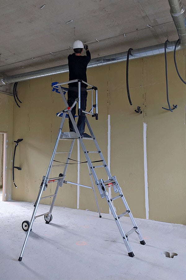 PIRL Alu télescopique de 4 à 7 marches - Hauteur max. travail 3.79m - PIRLXT7-P/ALU - 5