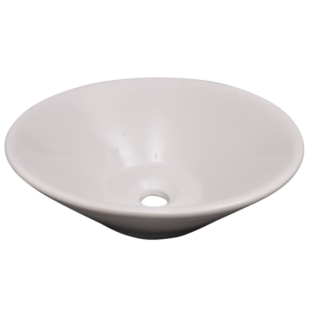 Meubles de salle de bain 9 pcs avec lavabo et robinet Noir - 5