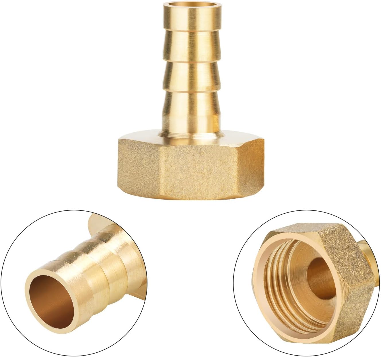 Raccordo A Y DN8 1/4″ In Acciaio Inox 304 – 2 Pezzi, A 3 Vie Femmina, Per Tubi Acqua, Olio, Aria E Gas, Resistente Ad Alte Temperature E Pressioni