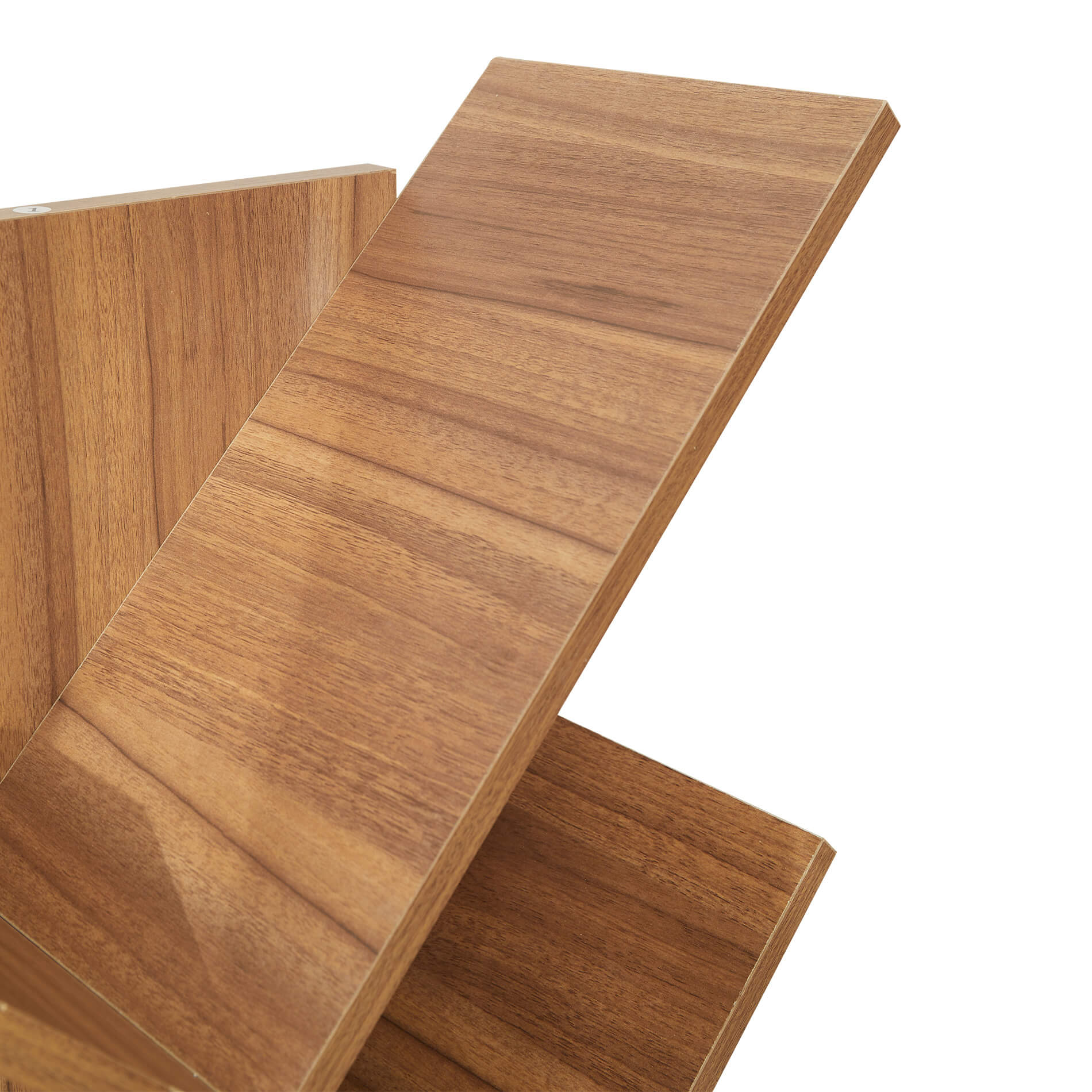 Scaffale Libreria Mobili Rebecca 10 Mensole Legno Marrone Moderno 160x44,5x22 - 7