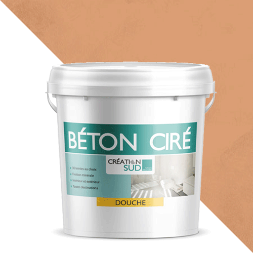 Béton ciré douche et baignoire - Kit complet 5m² (en 2 couches) - Passion - CREATION SUD