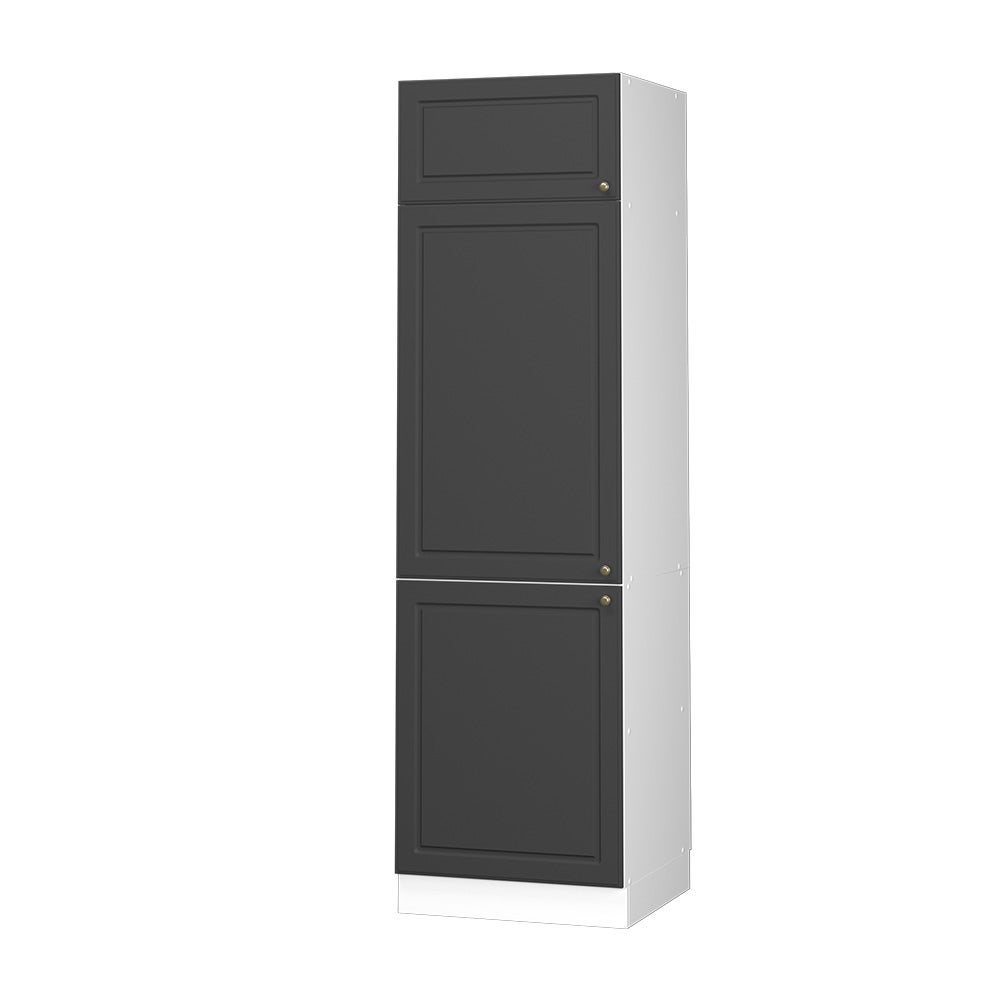Vicco Szafka na lodówkę Fame-Line, Anthrazit-Gold Landhaus, 60 cm