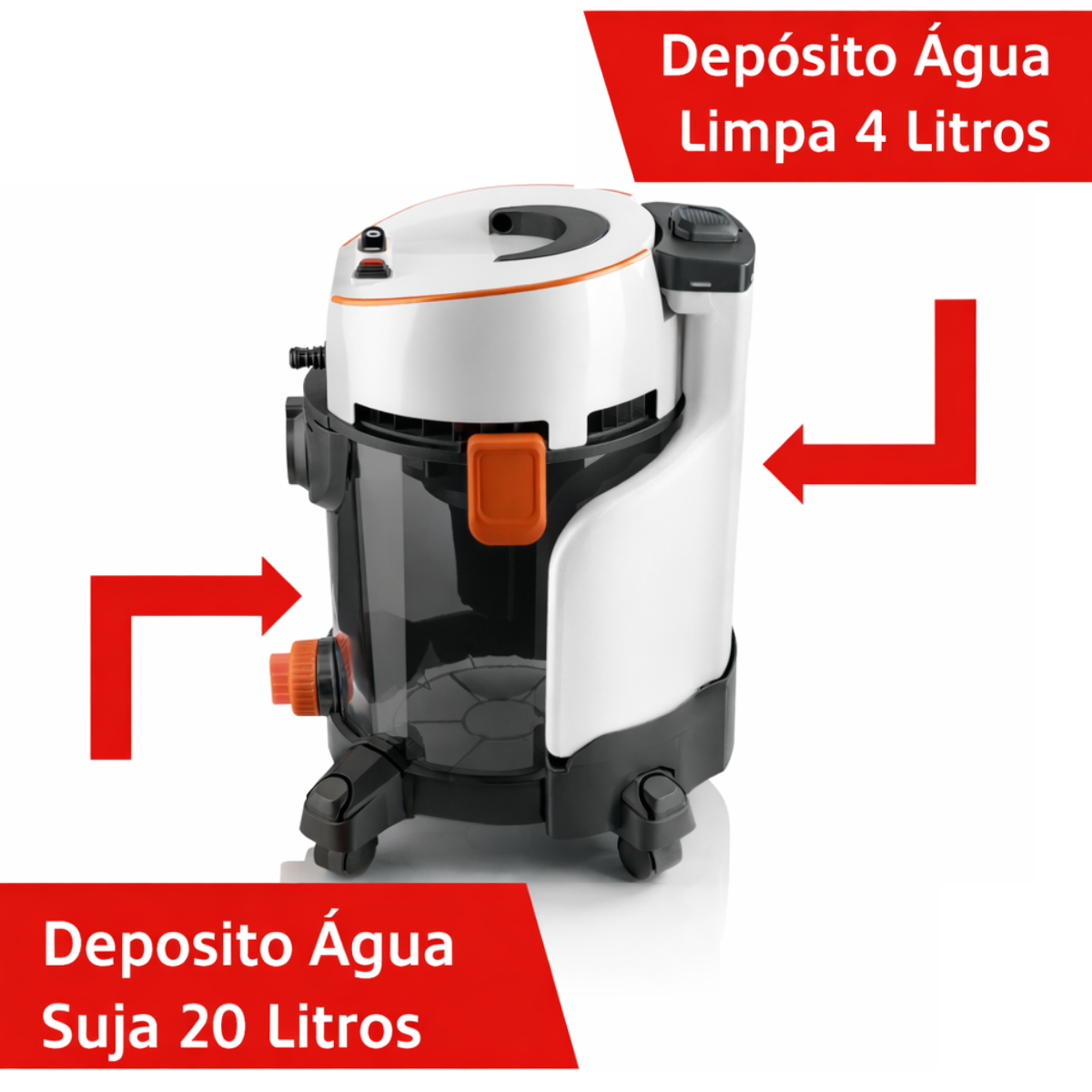 Aspirador Extrator HAEGER Ultra Clean 1400W – Aspira e Lava, Limpeza de Carpetes, Estofos e Sofás, 21KPa, Depósitos 20L/4L - 2