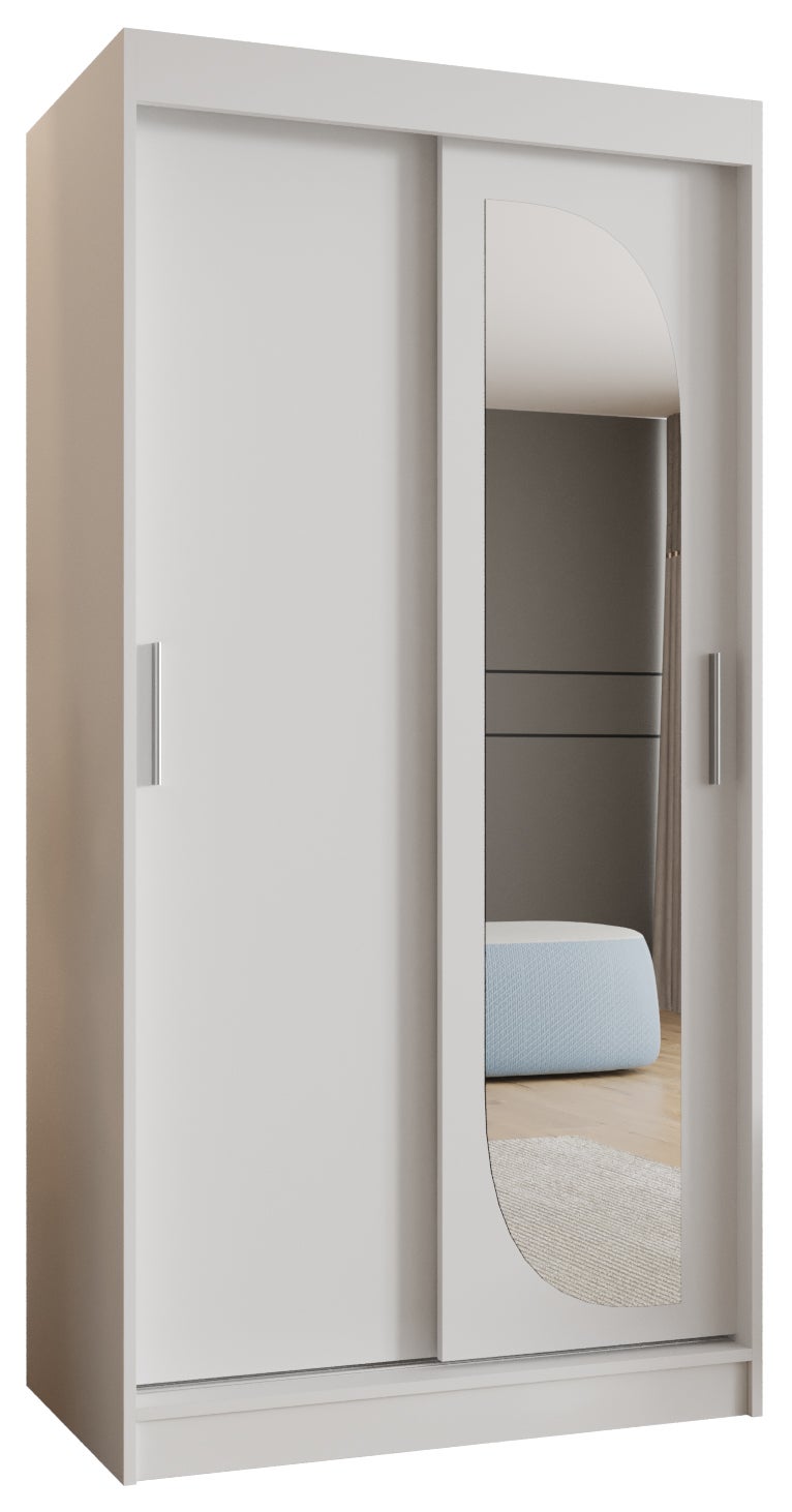Szafa przesuwna garderoba LUCY 100 x 62 x 200 cm Biały