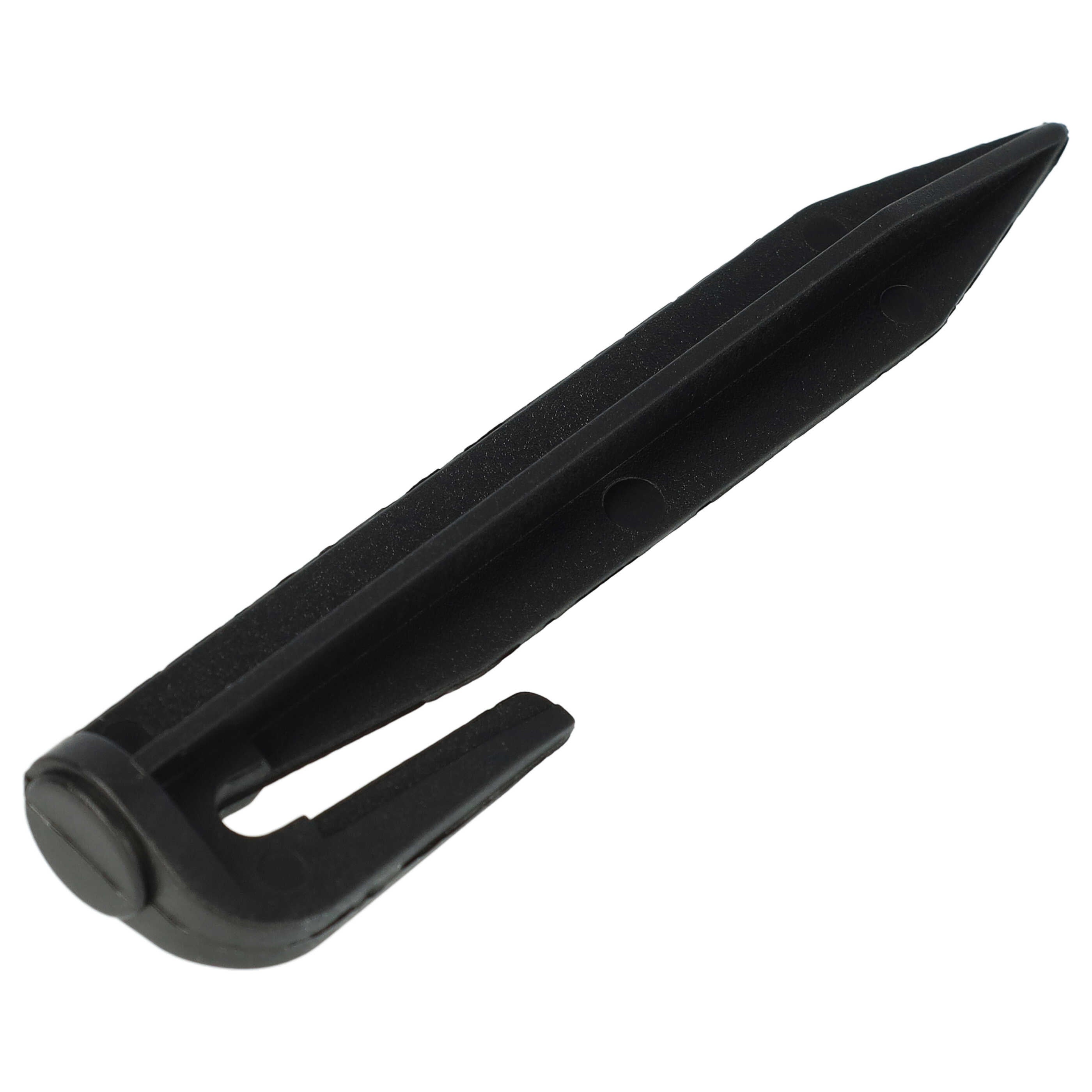 vhbw 200x piquets de fixation pour câble périphérique compatible avec Gardena Sileno robot tondeuse - Lot ancrages au sol, plastique, noir - 3