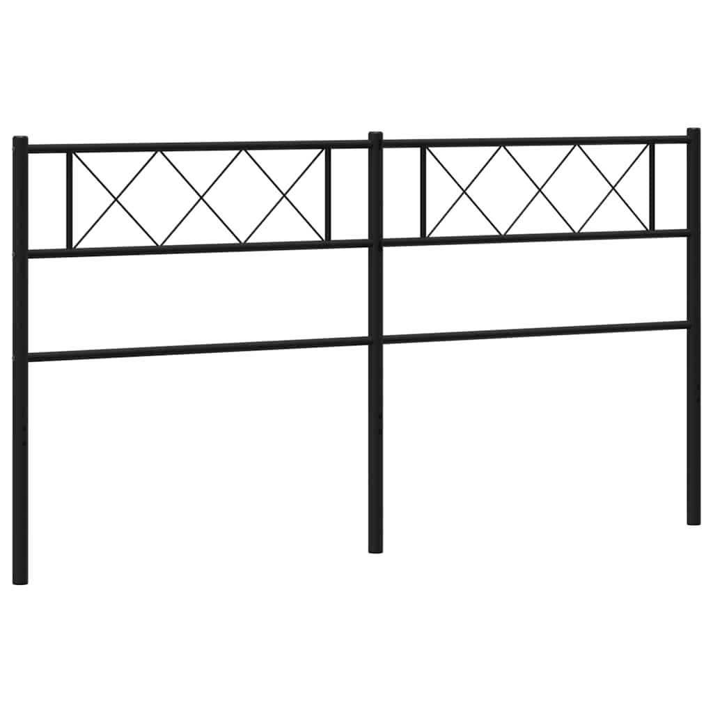 Tête de lit métal noir 180 cm vidaXL - 6
