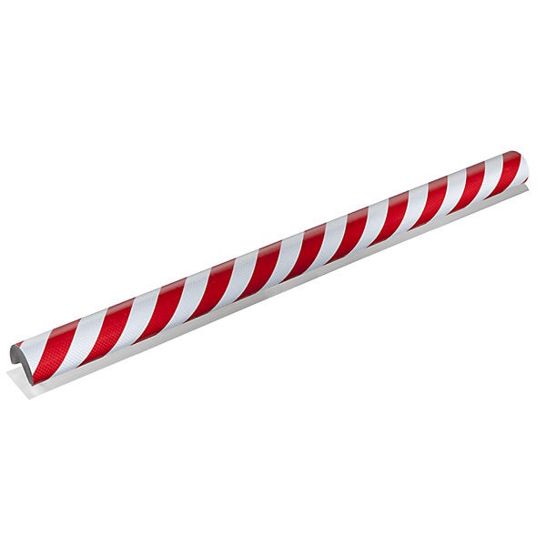 SHG Knuffi® Paraspigoli Adesivi - Profilo 1 Metro - Rosso/Bianco - Anticorpo E Segnaletico Per Sicurezza