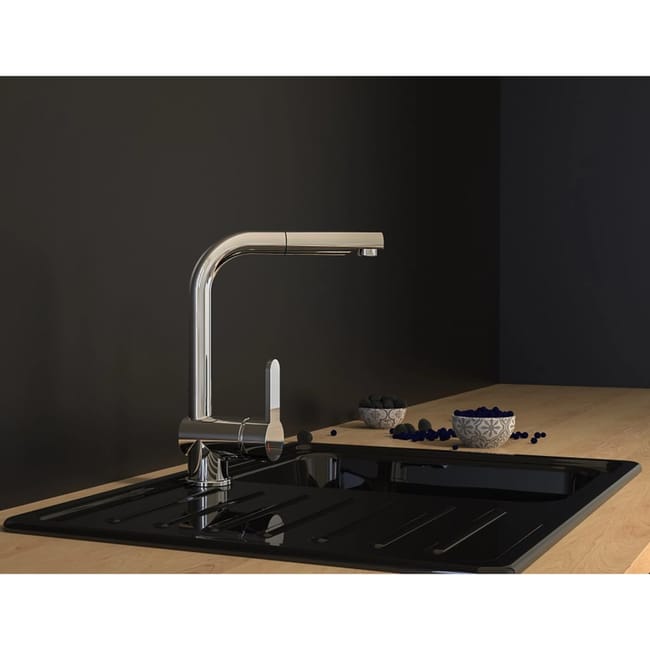 Robinet de cuisine, robinet d'évier avec douchette extractible, 2 Robinet de cuisine, robinet d'évier avec douchette extractible, 2