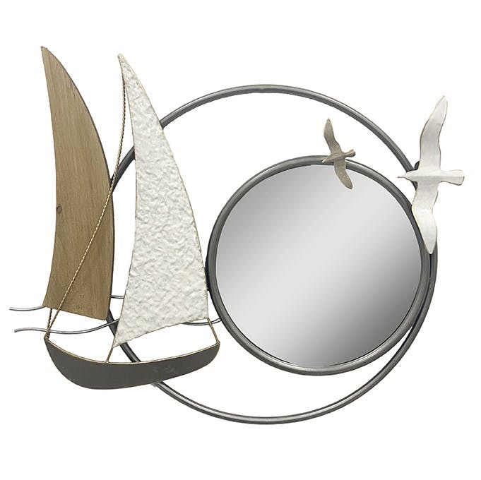 XXXXW Décoration Murale 3D Bateaux 3D Métal Mur Art Décoration Vintage Ferough Feule Voilier Mural Perfect Perfect Nutical Decor Sculpture Murale Sculptures Murales