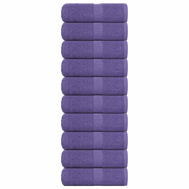 Ręczniki, FROGN, 10 szt., fioletowe, 30x30 cm, 360 g/m² vidaXL