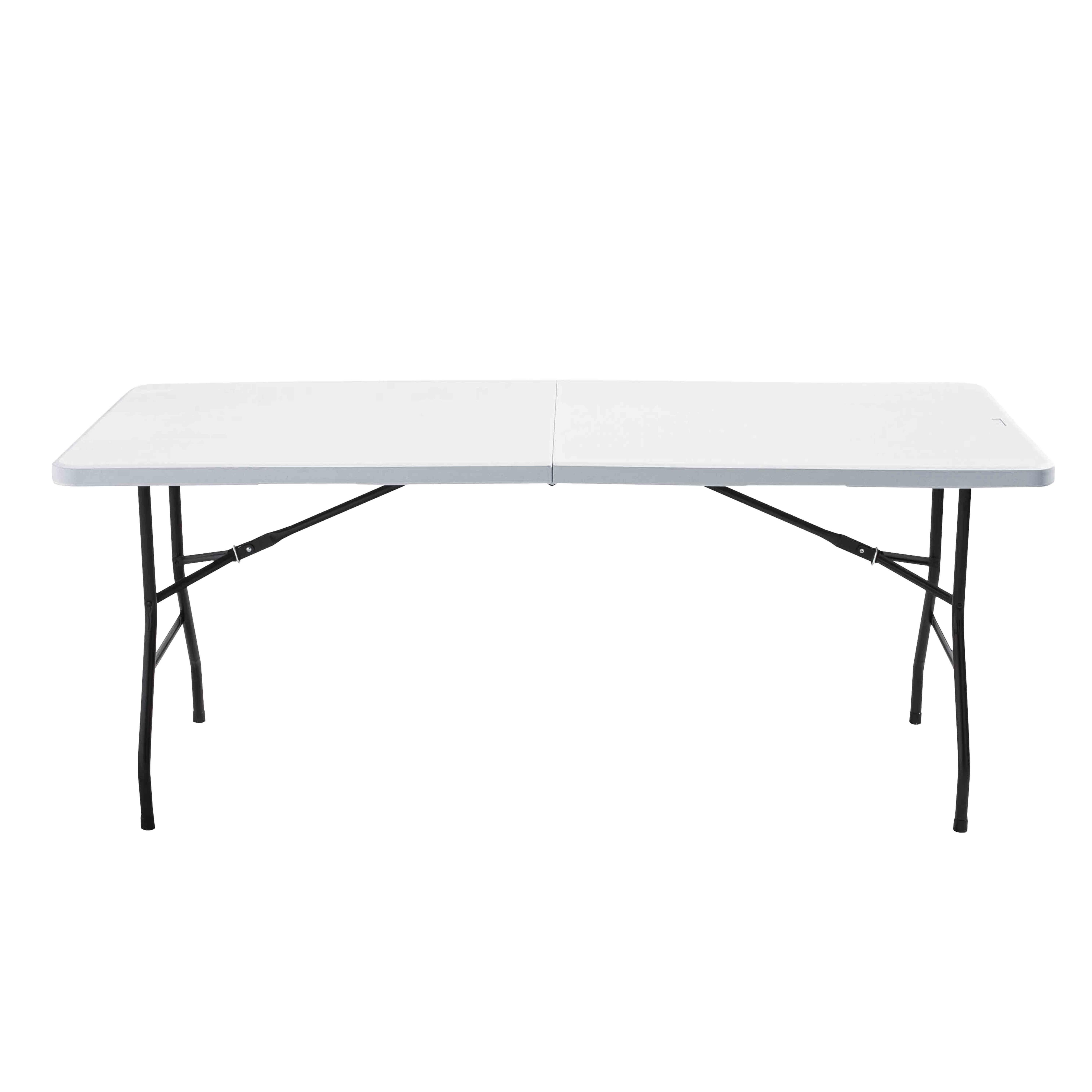 Table pliante 180 cm et nappe blanche - 3