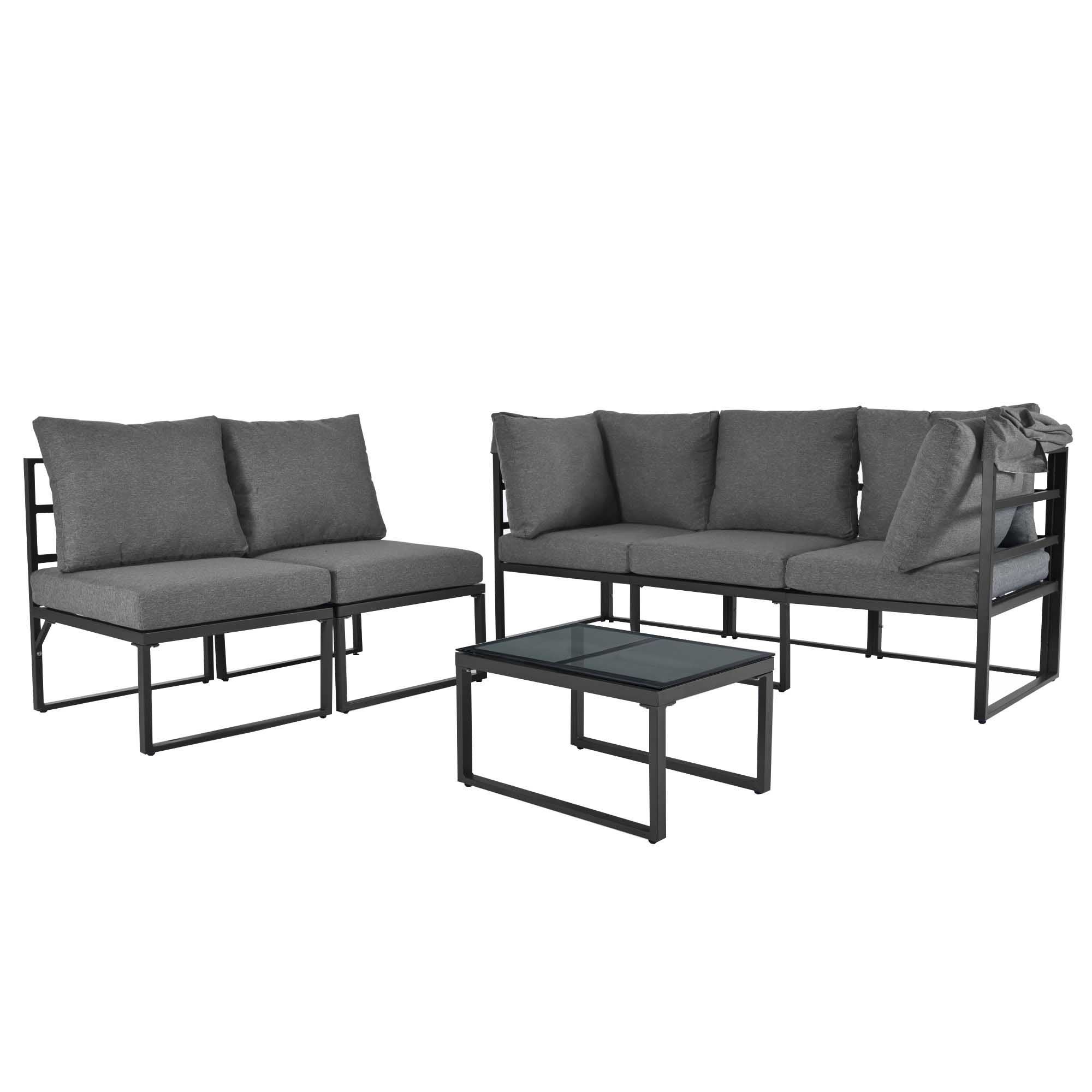 Garten Loungesessel Set, Alumini - 4