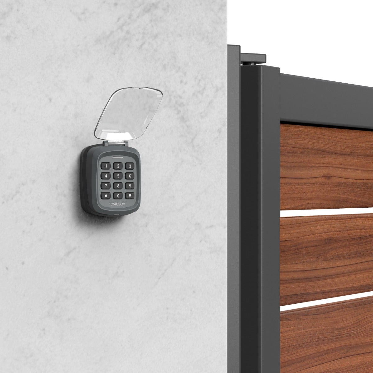 Motorisation solaire avec digicode Avidsen Zenia pour portail coulissant 4 m - 4