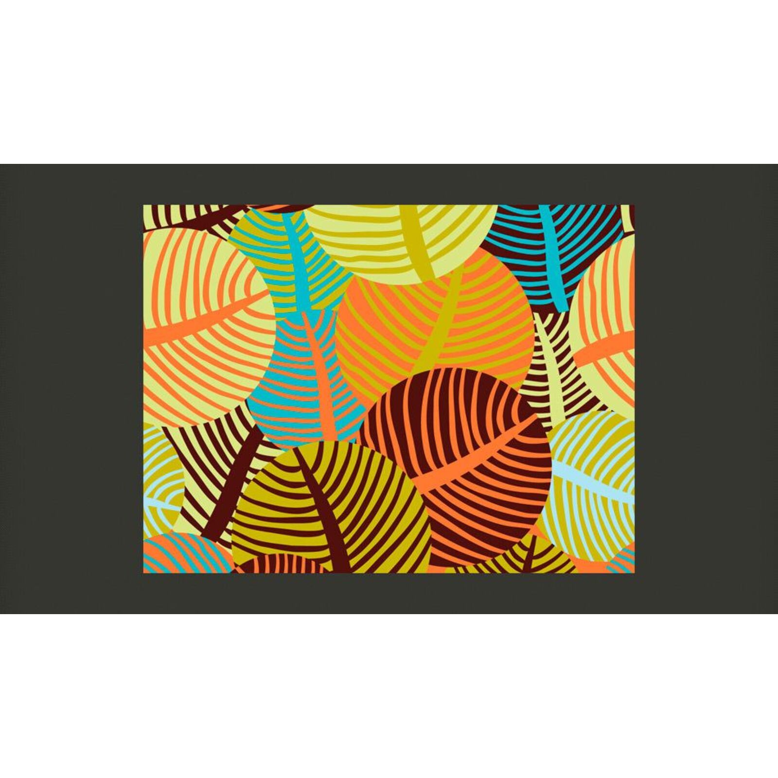 Papier peint collage : feuilles - 200 x 154 cm - 2