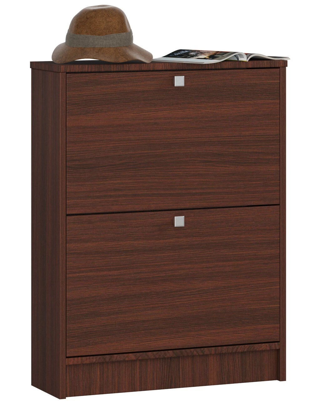 Szafka na buty AKORD Wenge 60 cm 2 drzwi kolor Wenge mat 2 półki 60x20x80 cm