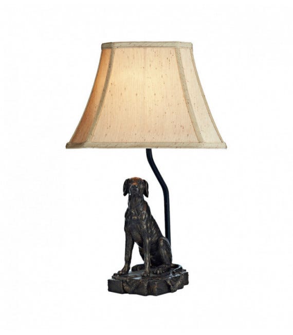 Lampe de table Rover Bronze brossé 1 ampoule 50cm | Leroy Merlin