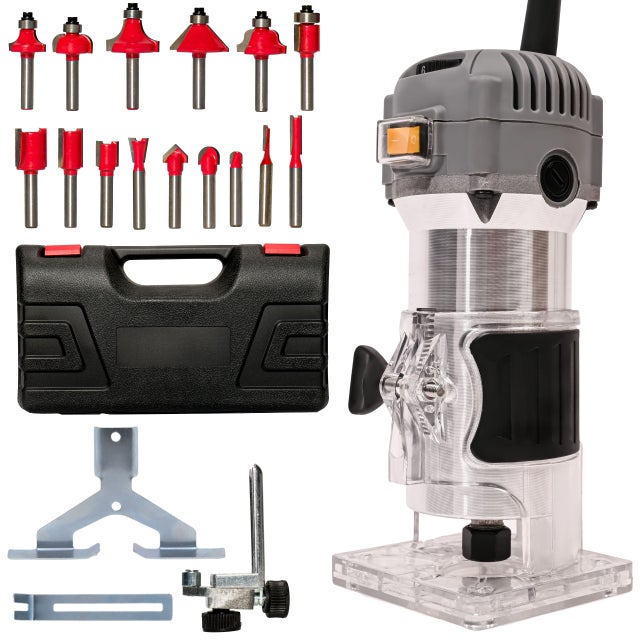 Fresatrice verticale 800W 30.000 giri/min BESTEN BE-2536 con 15 frese e valigetta