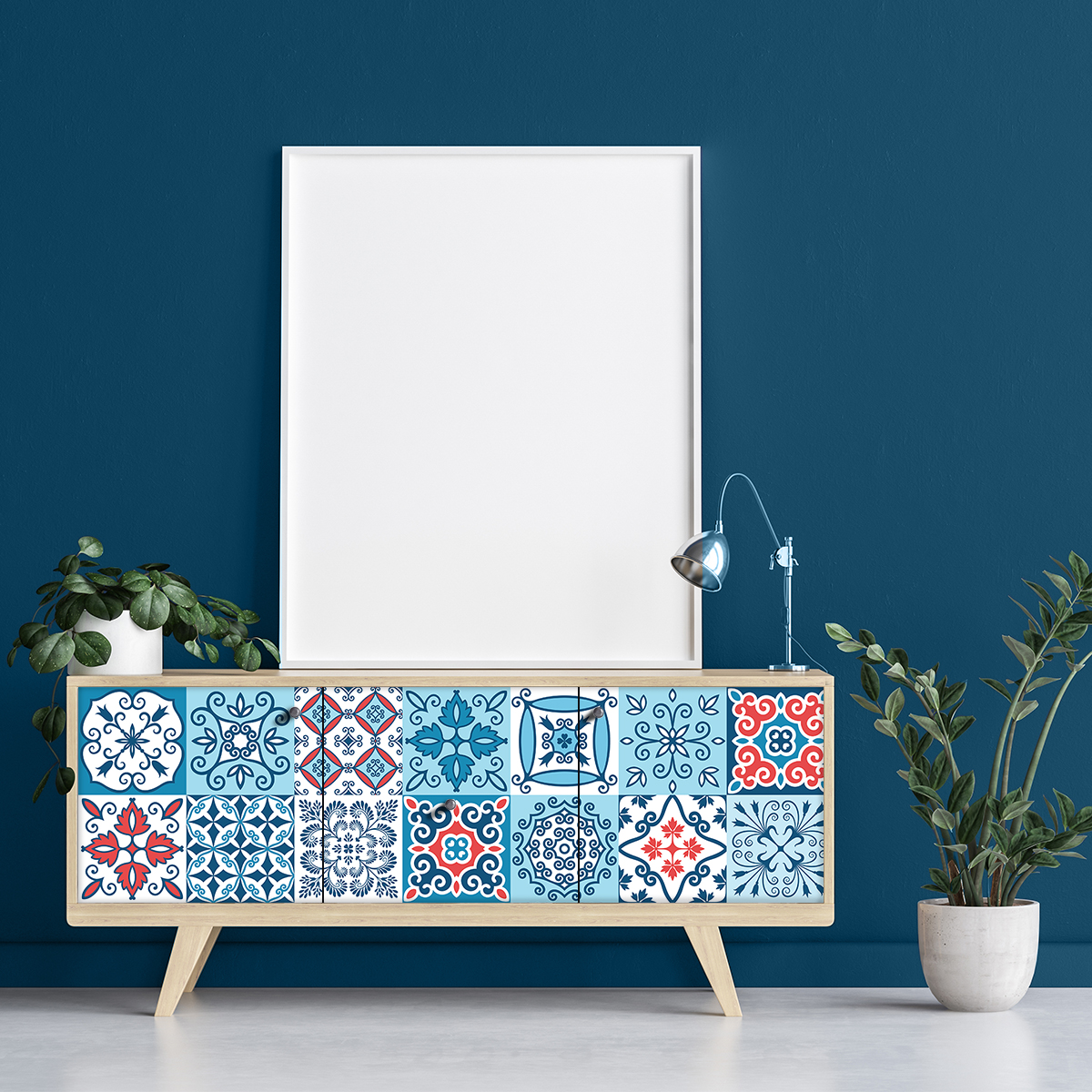 24 vinilos muebles de azulejos baeza - adhesivo de pared - revestimiento sticker mural decorativo - 24stickers15x15cm