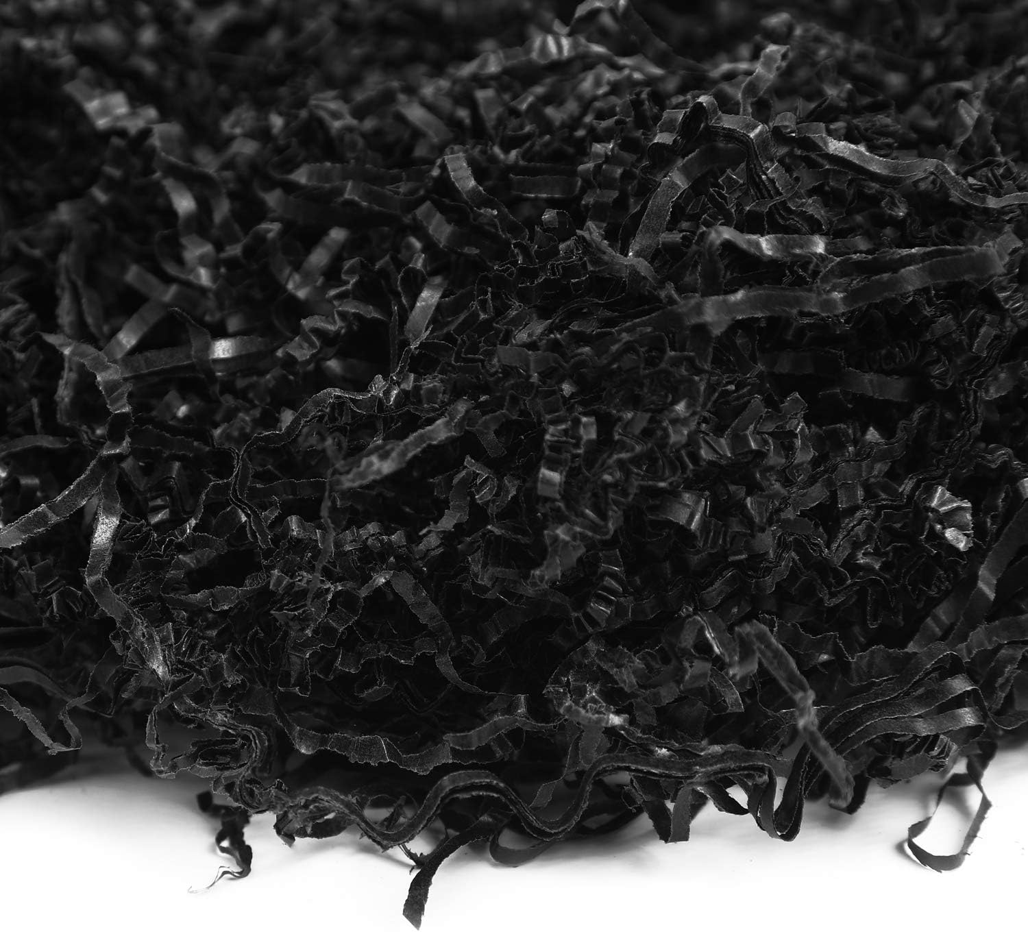 Creative Deco 200g Frisure Papier Déchiqueté Papier Kraft Noir | Papier Cadeau Noel | Frisure Emballage | Remplissage Boite Cadeau | Panier Garni - 3