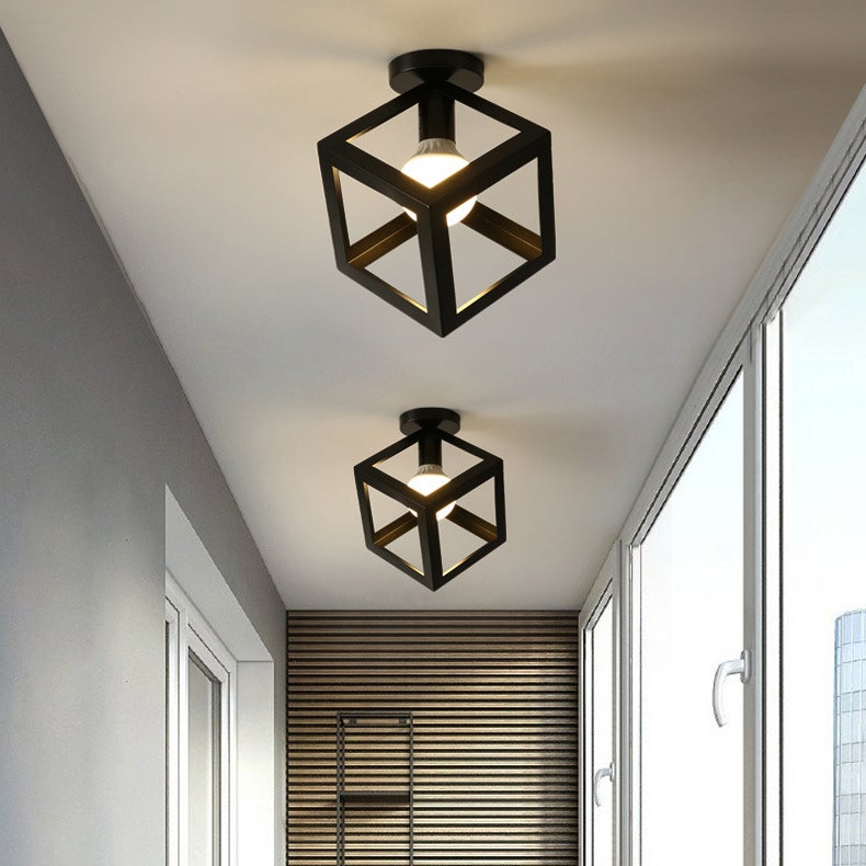 Lot De 2 Suspensions Boules Métal Bleu Vintage Années 80 - Luminaires à Suspendre