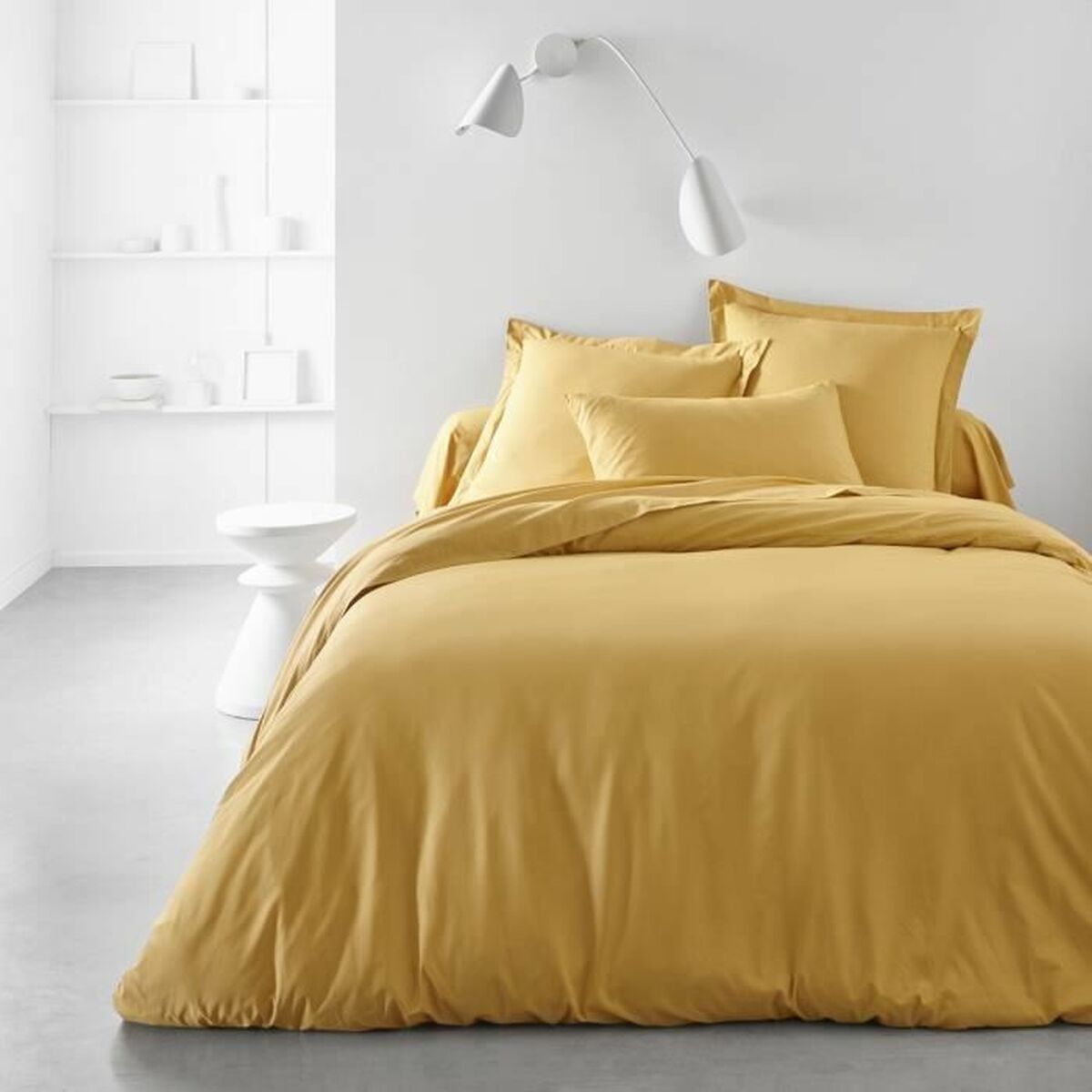 Drap housse TODAY Essentials Ocre 140 x 190 cm - 2